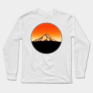 Mt. Hood Sunset Long Sleeve T-Shirt